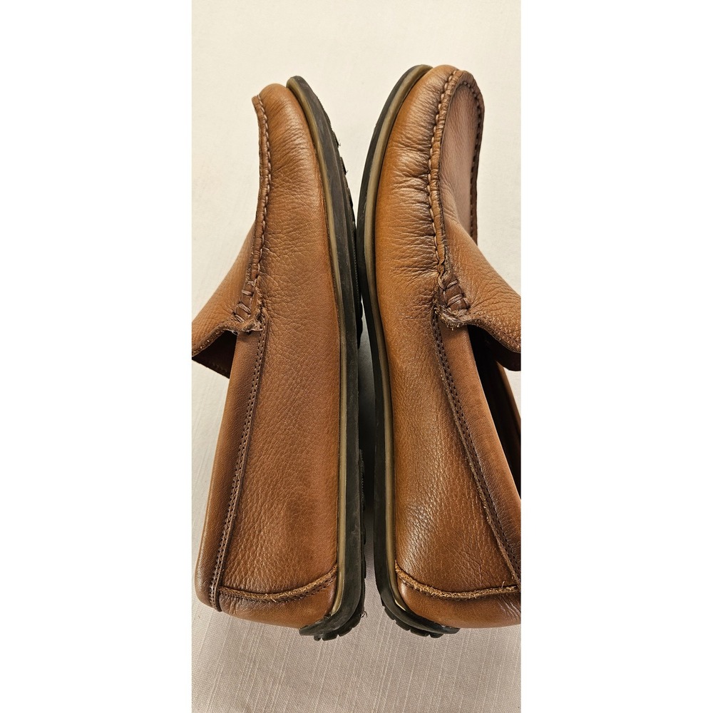 Section X Mens Brown Leather Driving Loafers Slip On Shoes 292SX0018 Size 8 M - Picture 6 of 8
